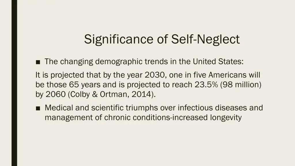 significance of self neglect 1