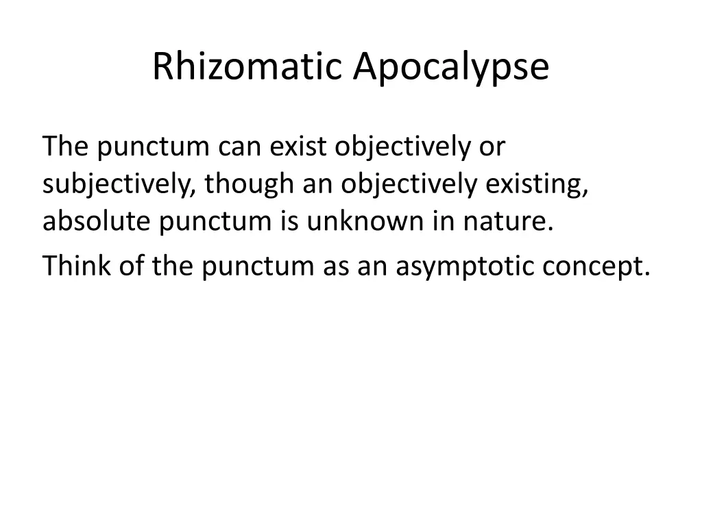 rhizomatic apocalypse 1
