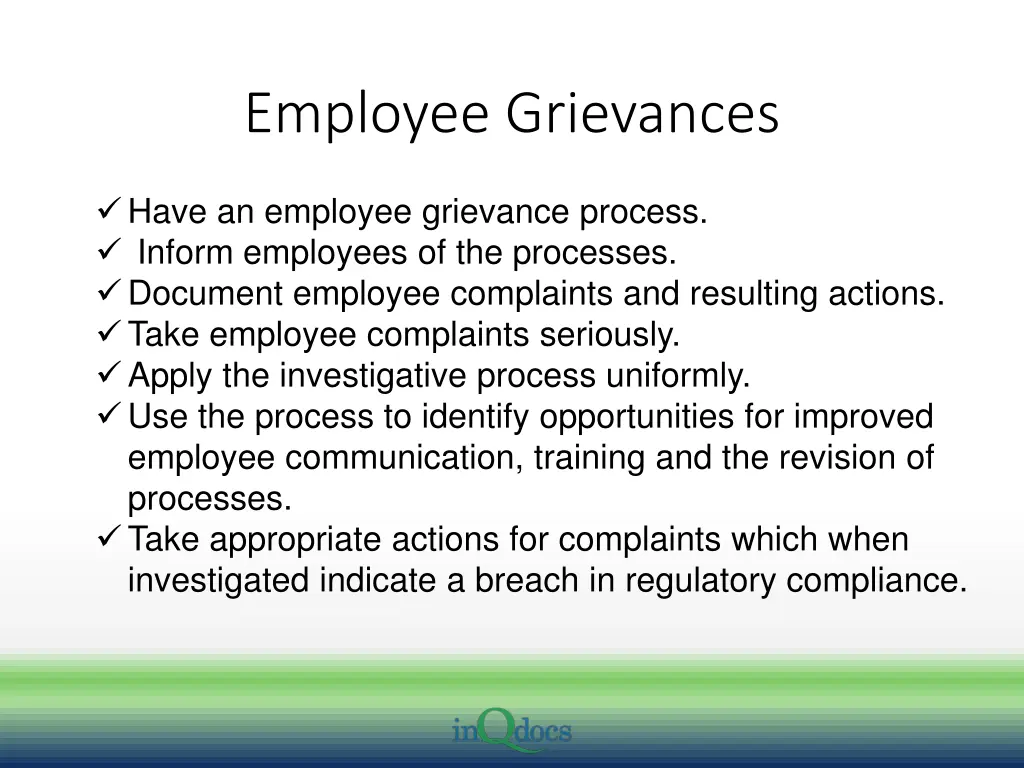 employee grievances