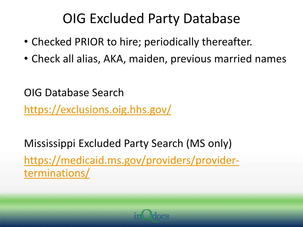 oig excluded party database