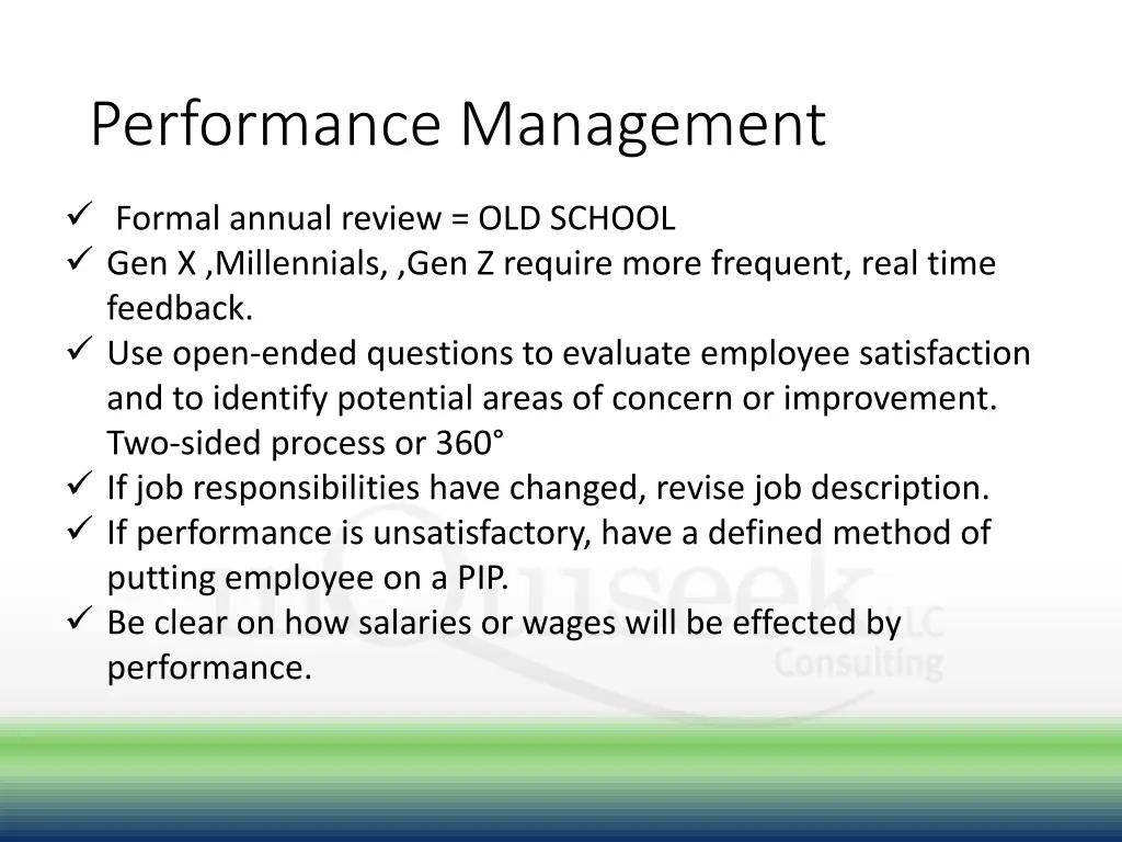 performance management