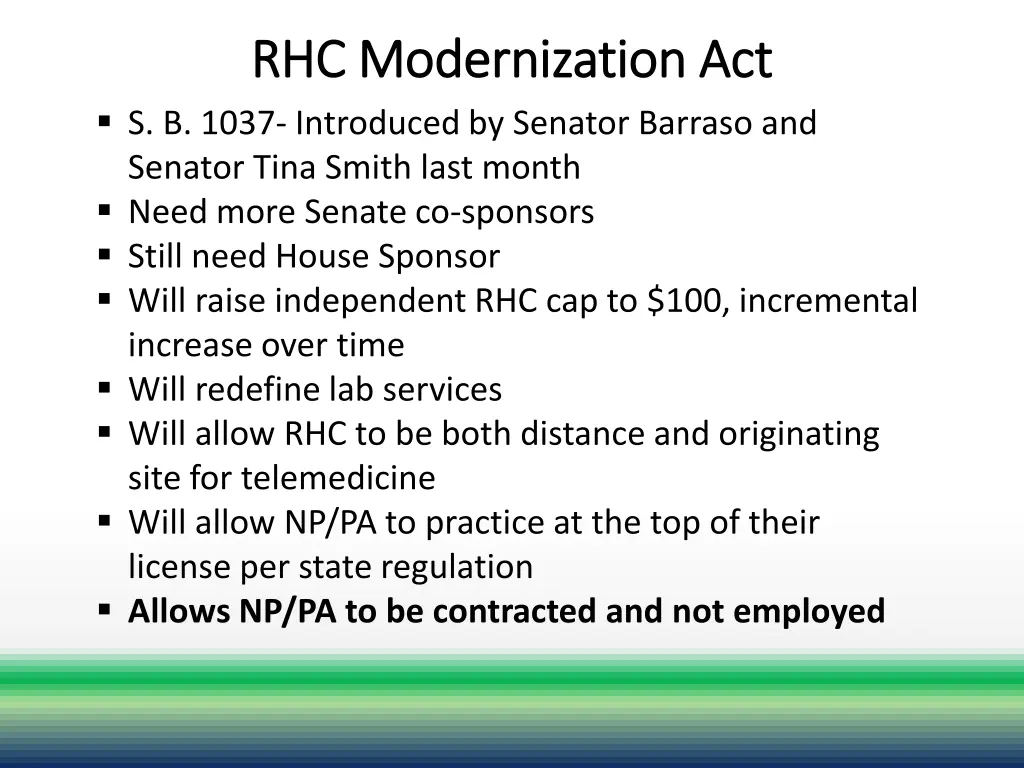 rhc modernization act rhc modernization