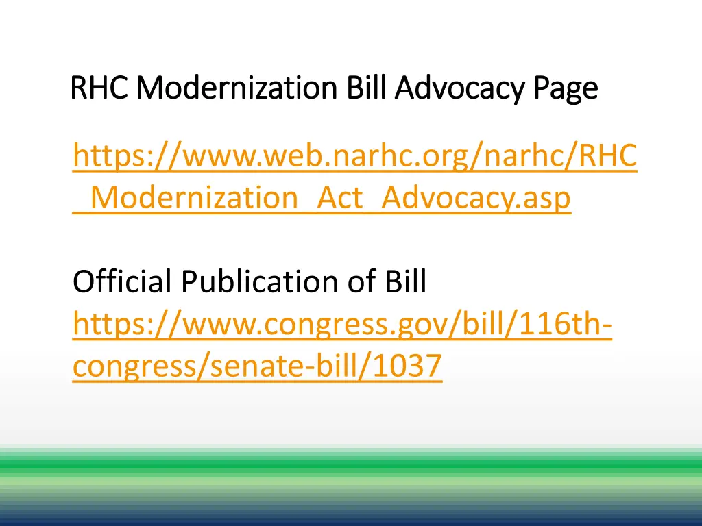 rhc modernization bill advocacy page