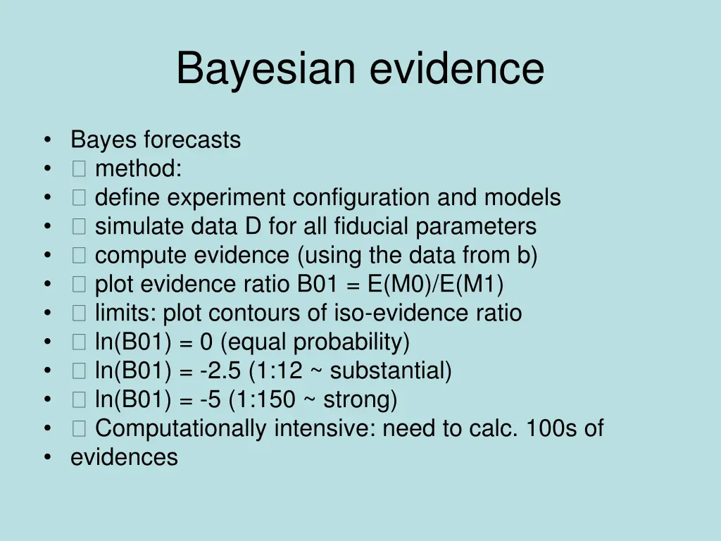 bayesian evidence