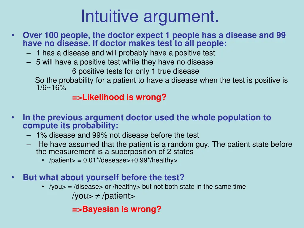 intuitive argument