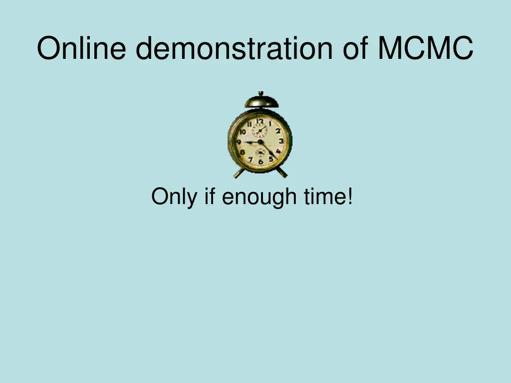 online demonstration of mcmc