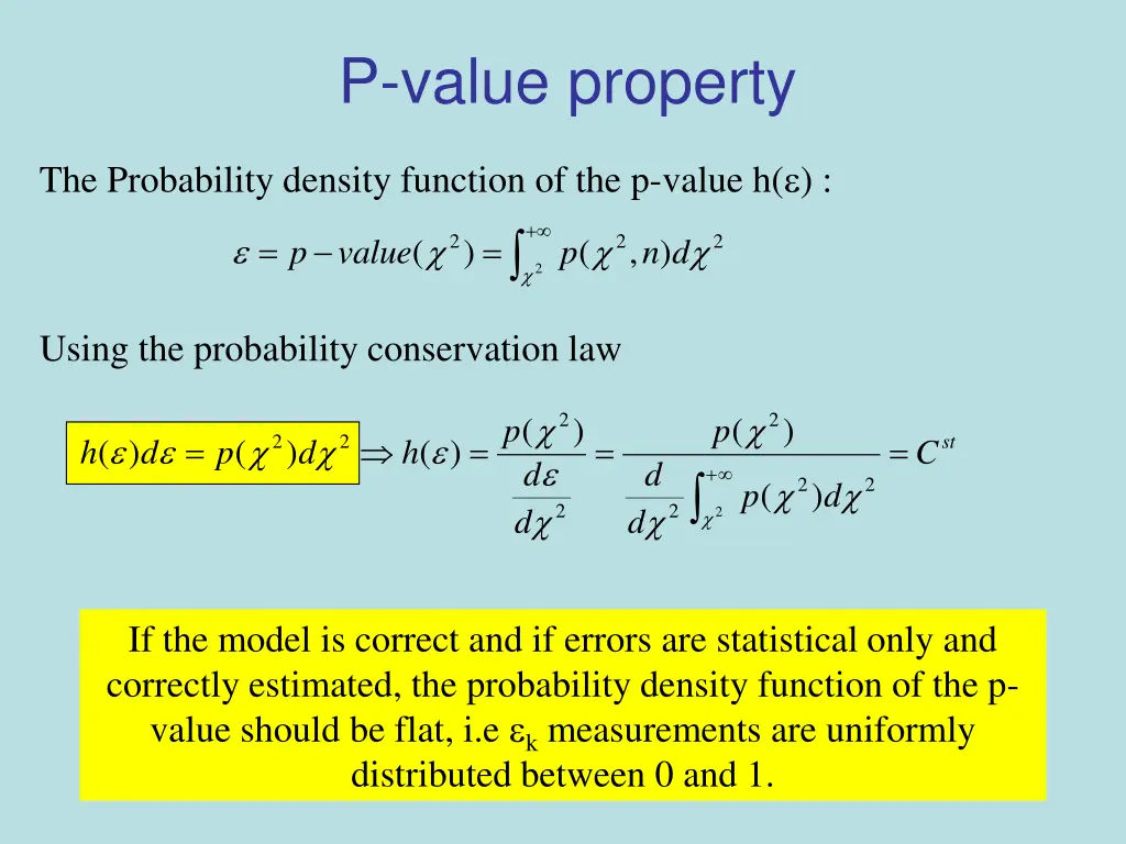 p value property
