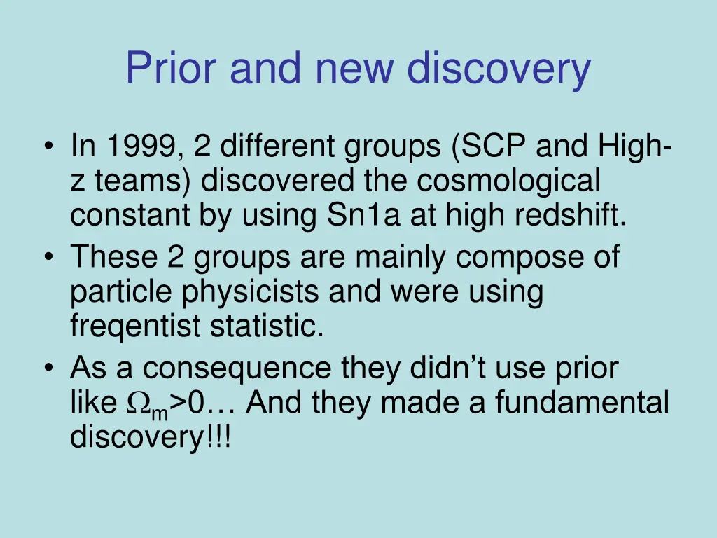prior and new discovery