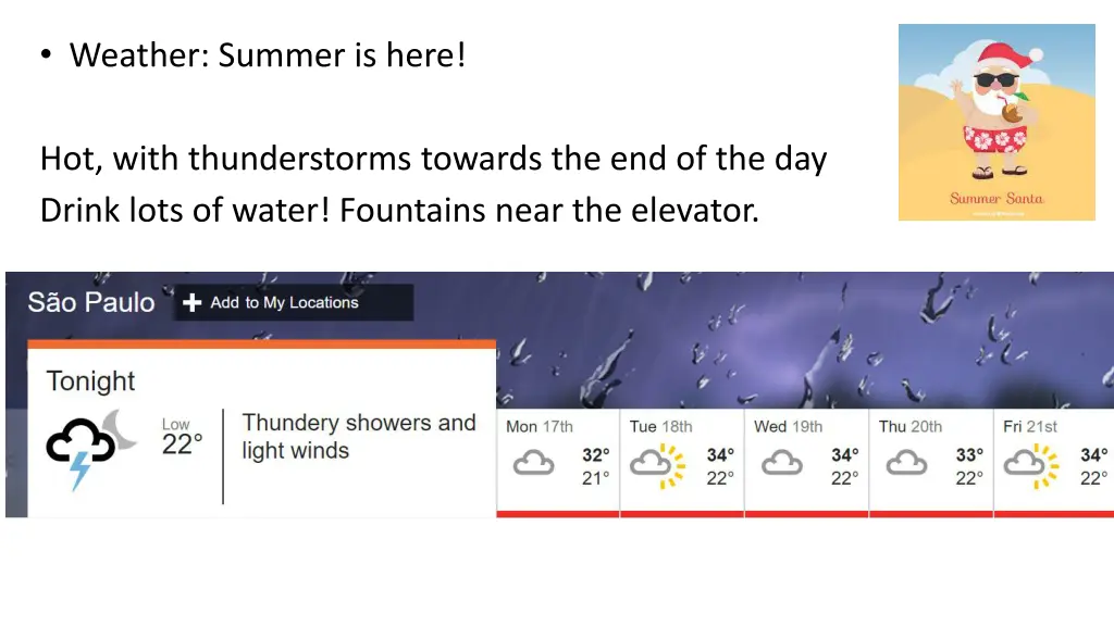 weather summer is here