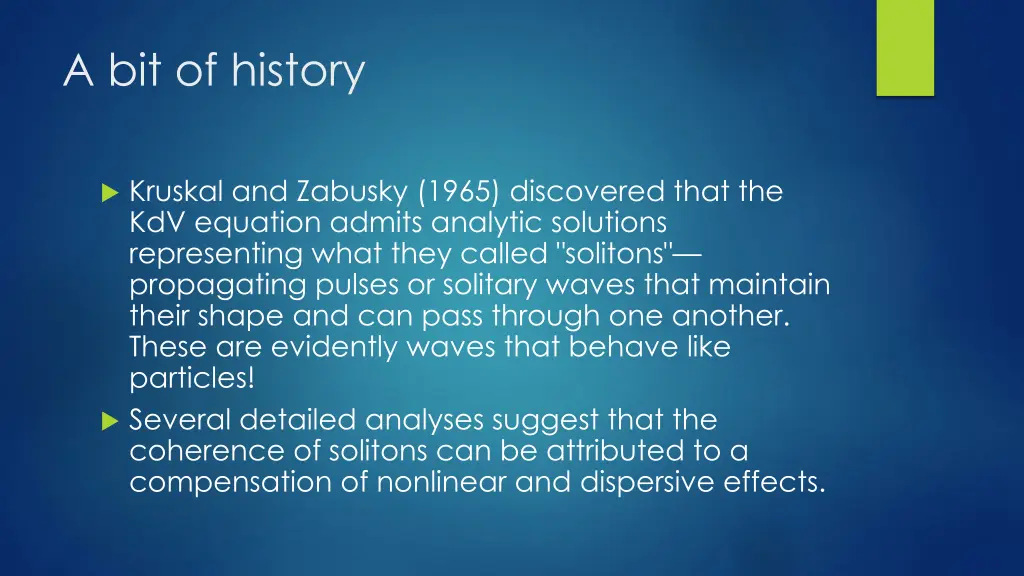 a bit of history