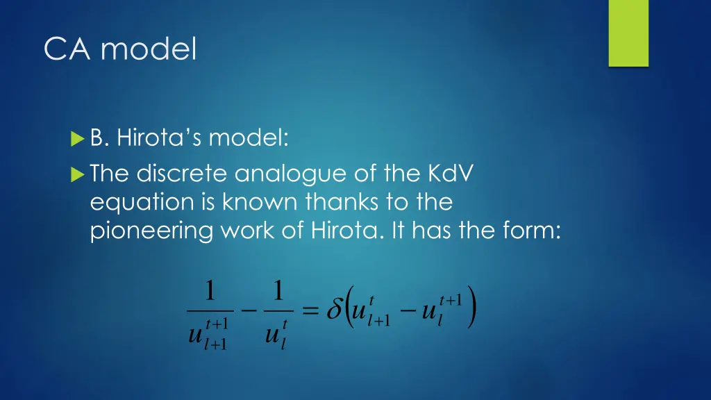 ca model