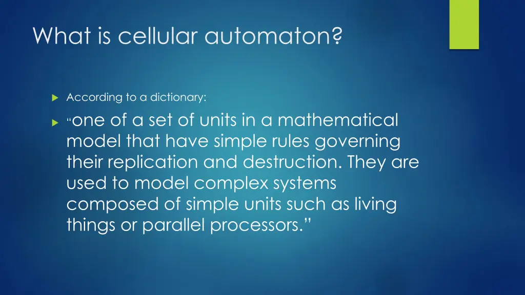 what is cellular automaton