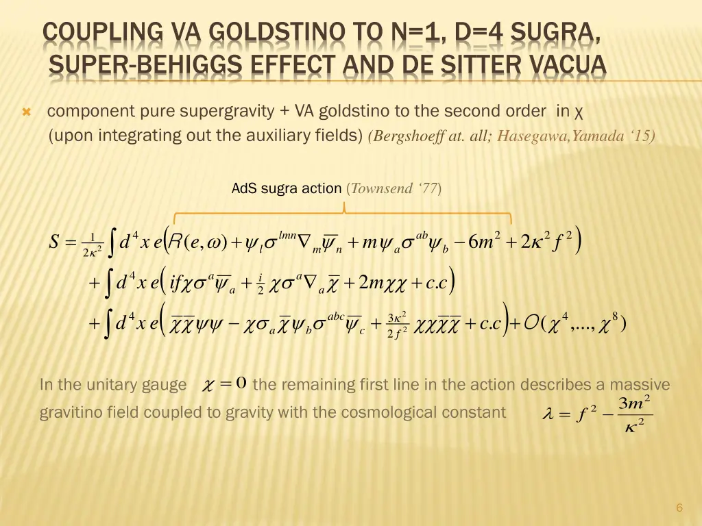 coupling va goldstino to n 1 d 4 sugra super 1
