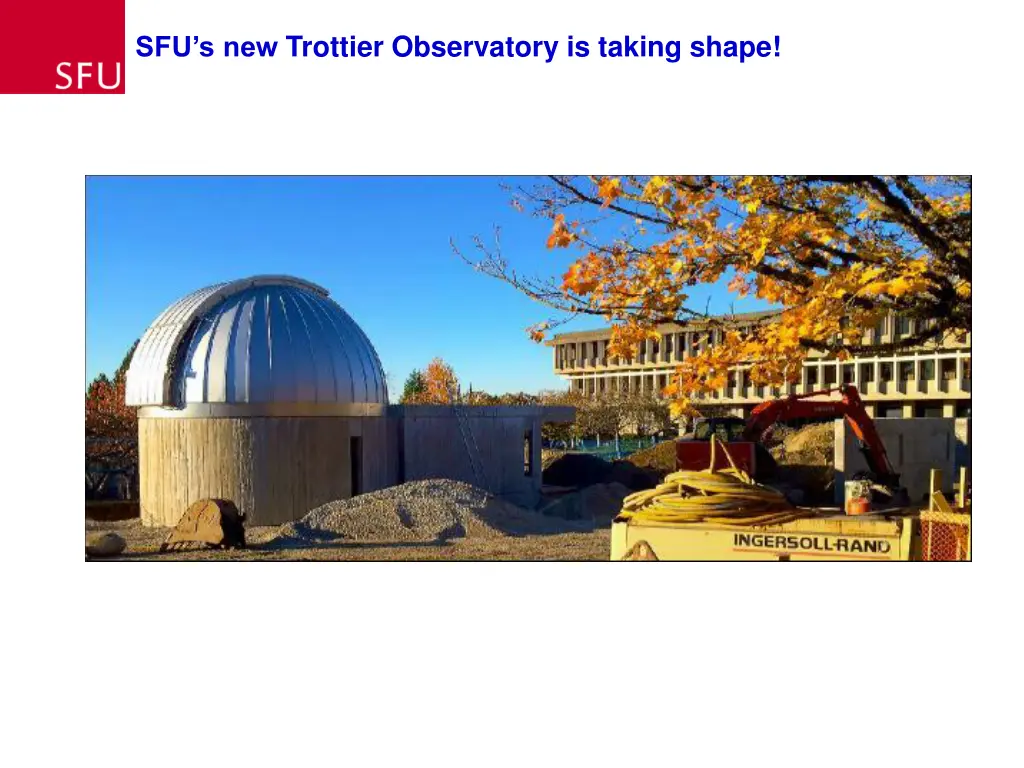 sfu s new trottier observatory is taking shape