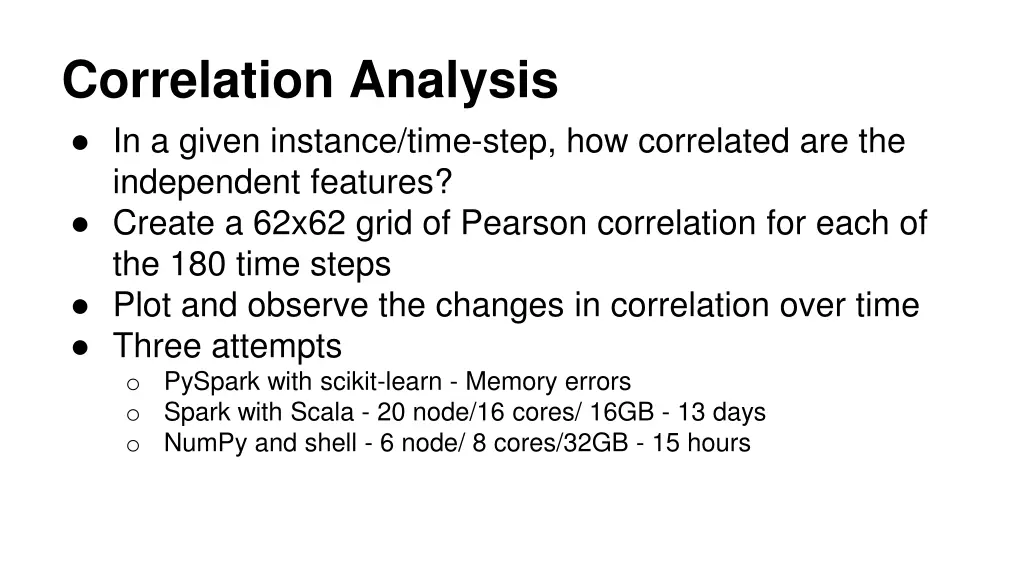 correlation analysis