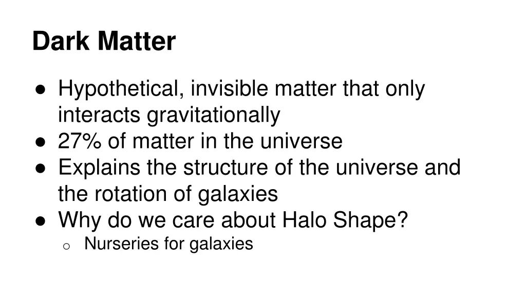 dark matter