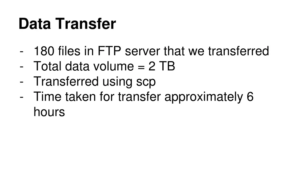 data transfer