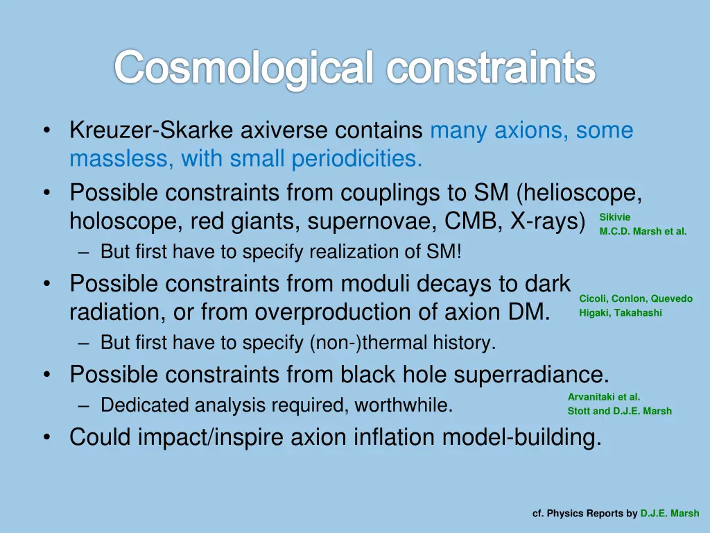 cosmological constraints