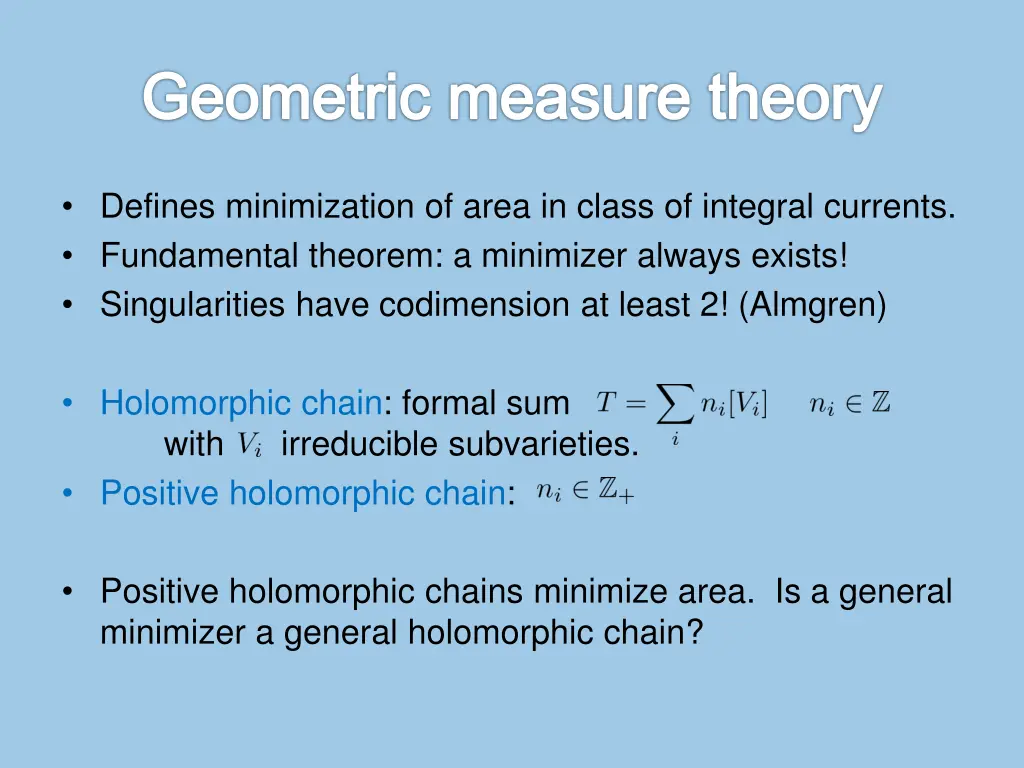 geometric measure theory