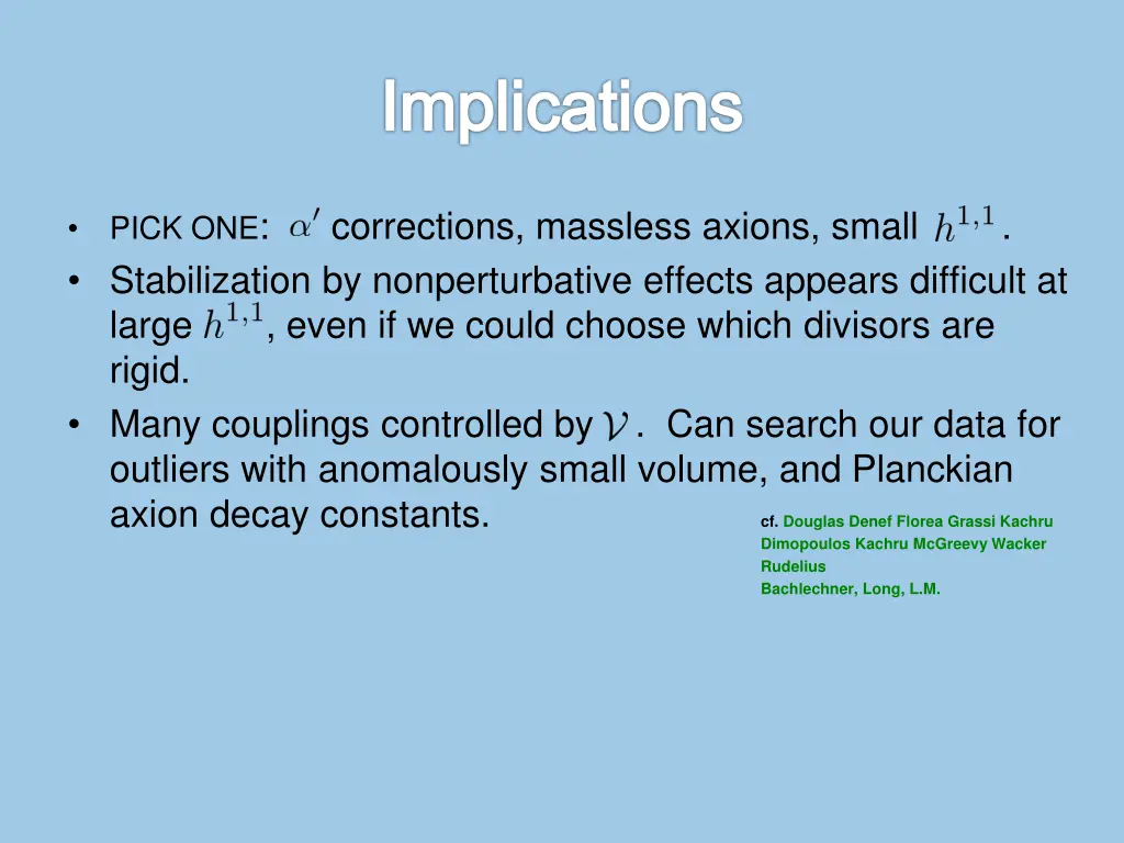 implications