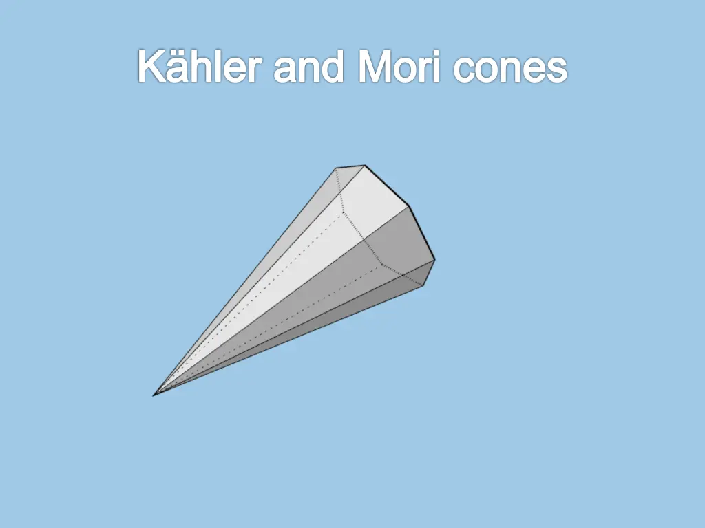 k hler and mori cones