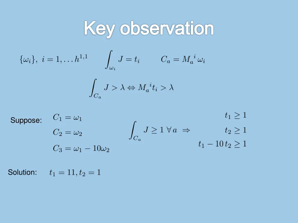 key observation 1