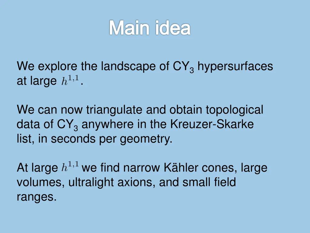 main idea