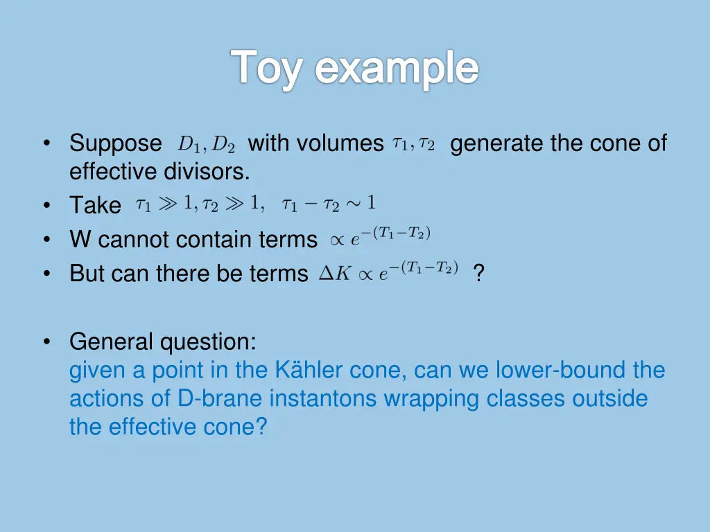 toy example