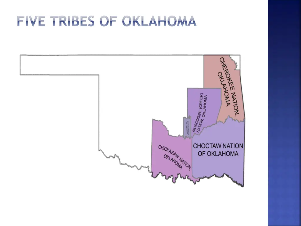 five tribes of oklahoma