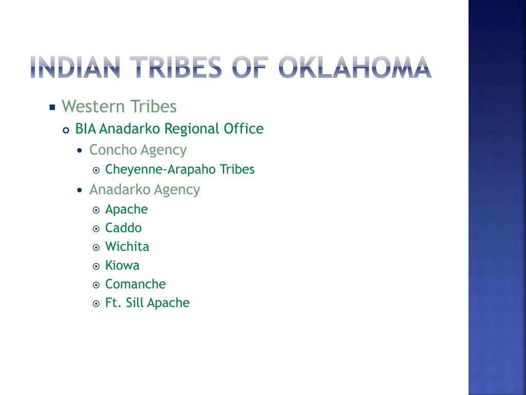 indian tribes of oklahoma 1