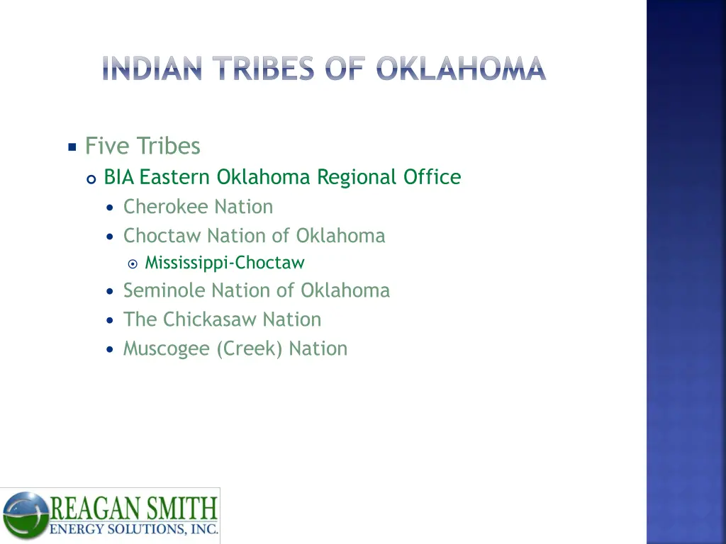 indian tribes of oklahoma