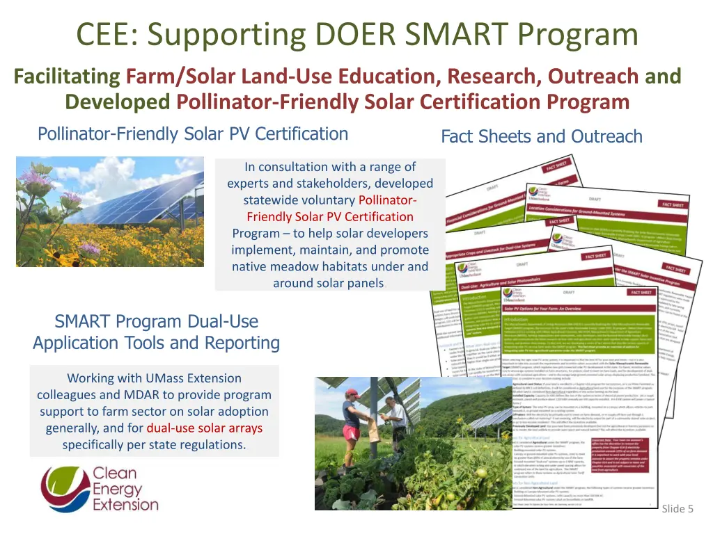 cee supporting doer smart program facilitating