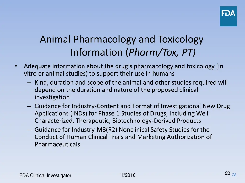 animal pharmacology and toxicology information