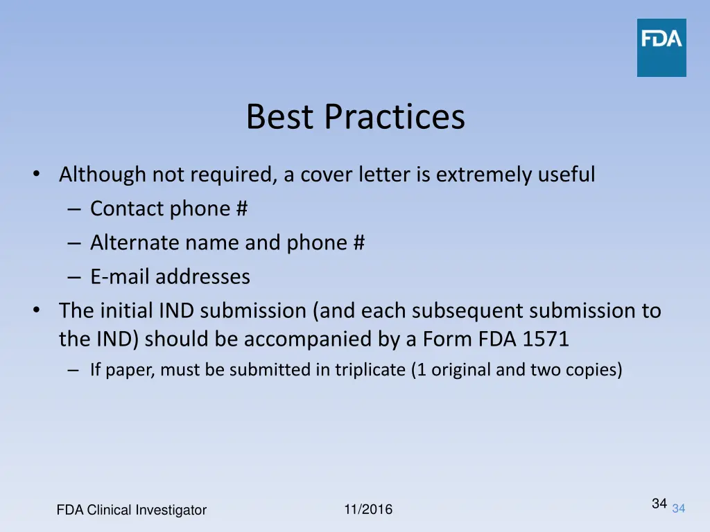best practices