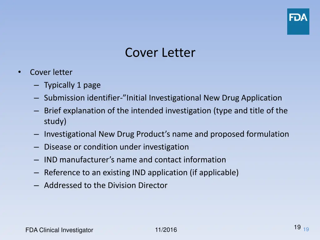 cover letter