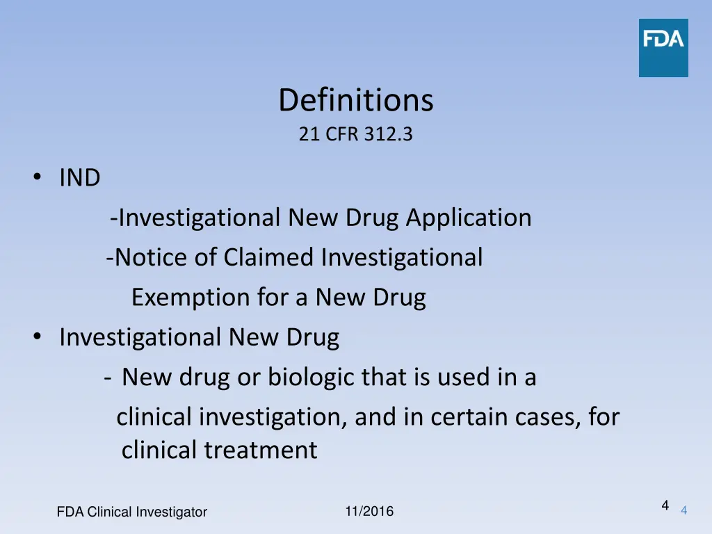 definitions 21 cfr 312 3