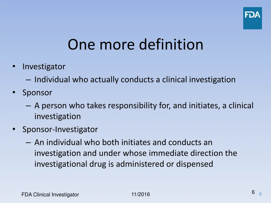one more definition