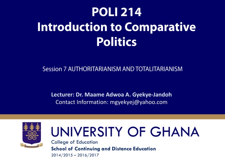 lecturer dr maame adwoa a gyekye jandoh contact