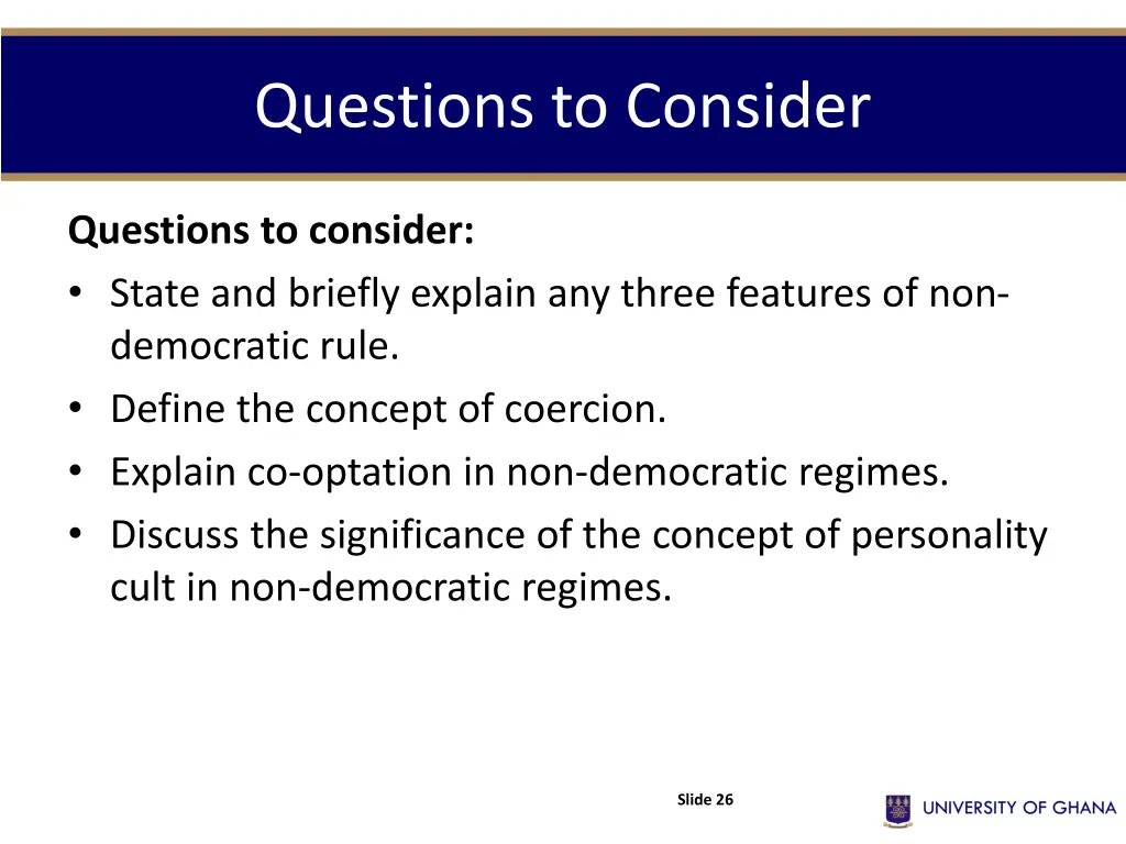 questions to consider 1