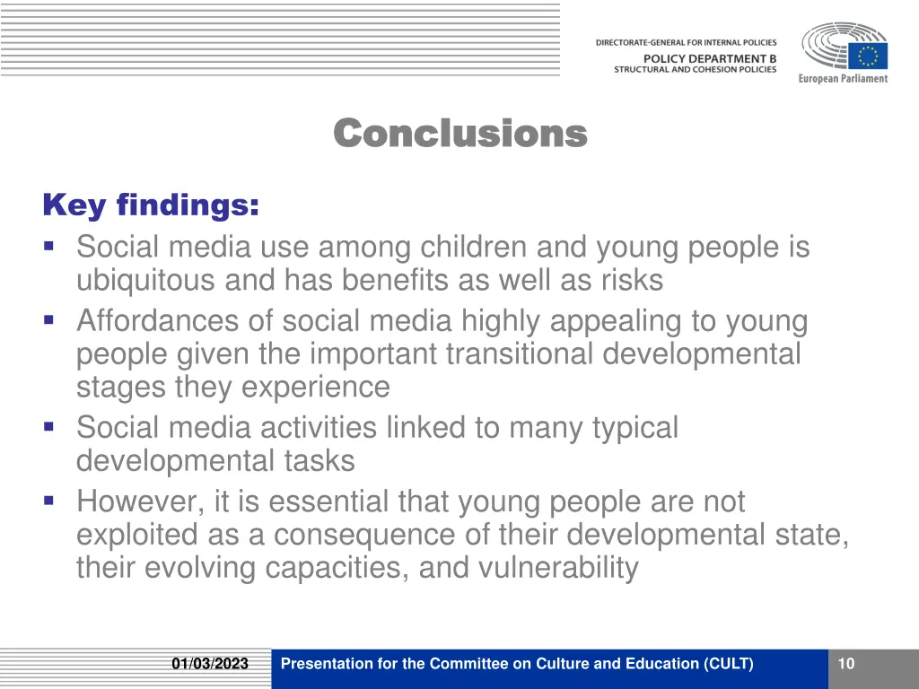 conclusions conclusions