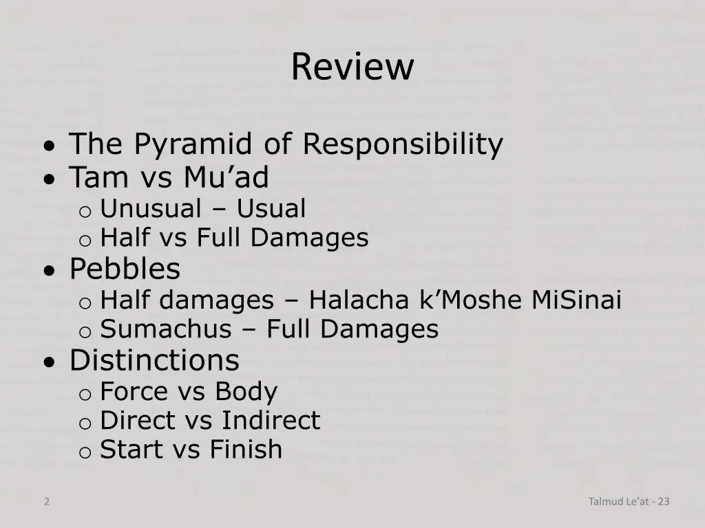 review