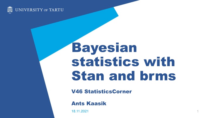 bayesian statistics with stan and brms