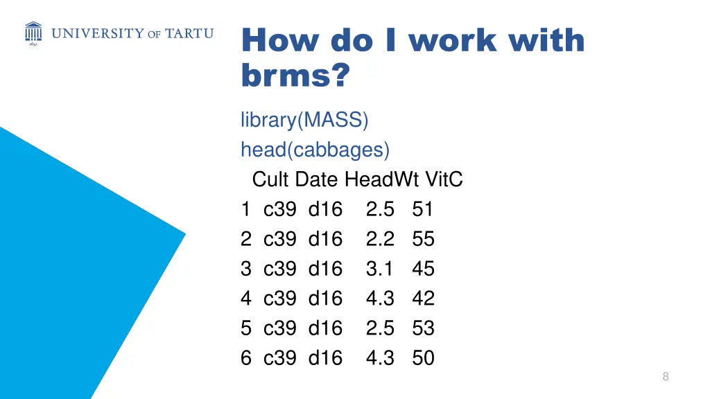how do i work with brms