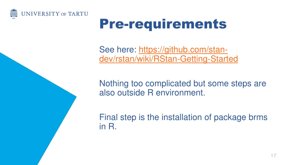 pre requirements