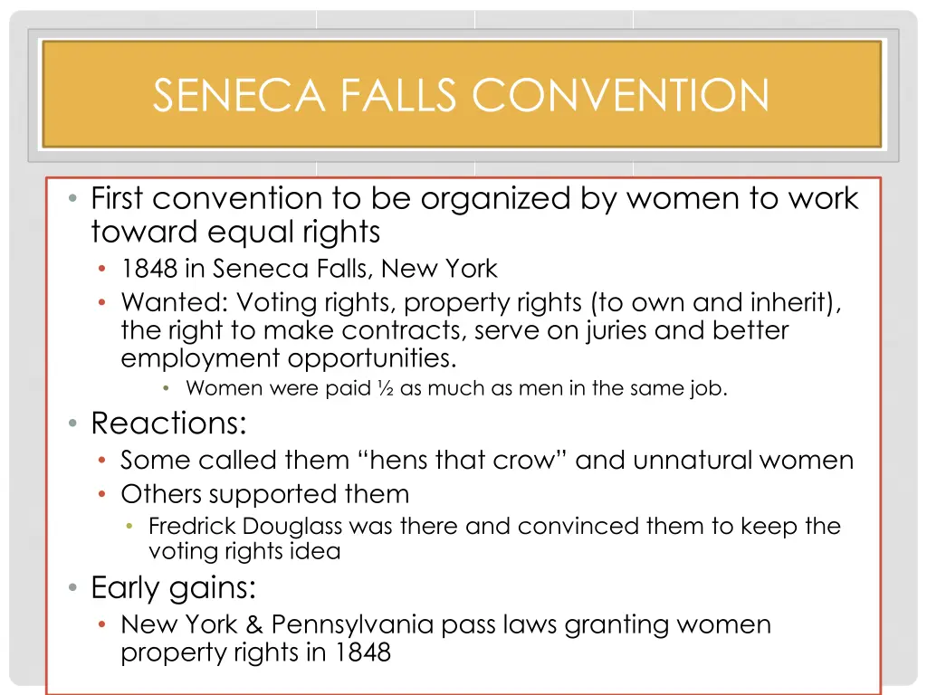 seneca falls convention
