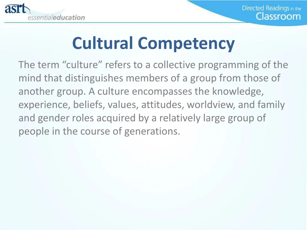 cultural competency
