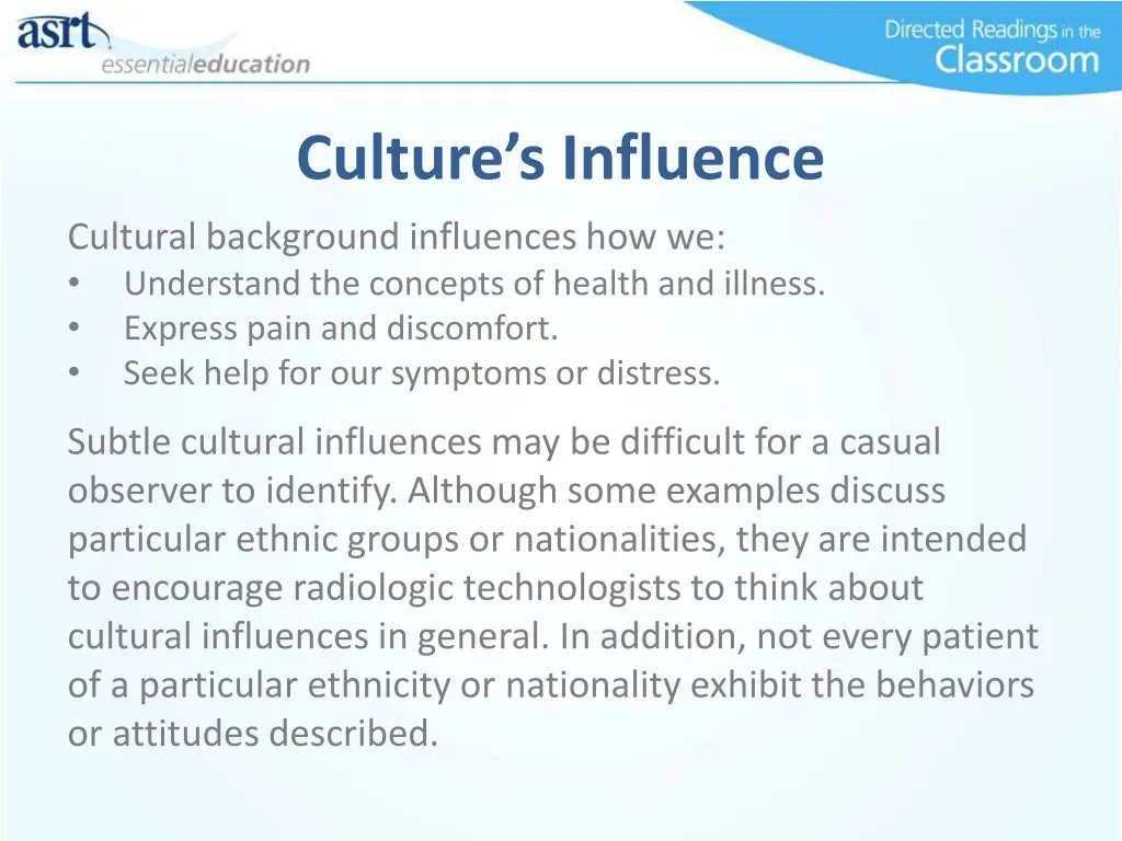 culture s influence