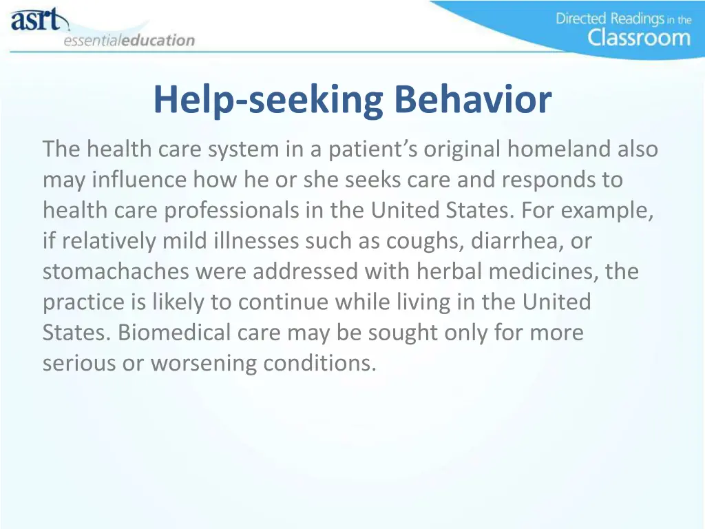 help seeking behavior 1