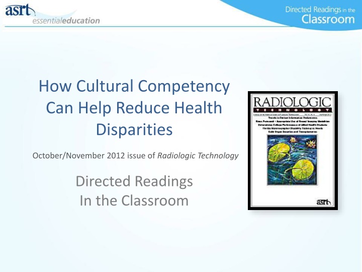 how cultural competency can help reduce health