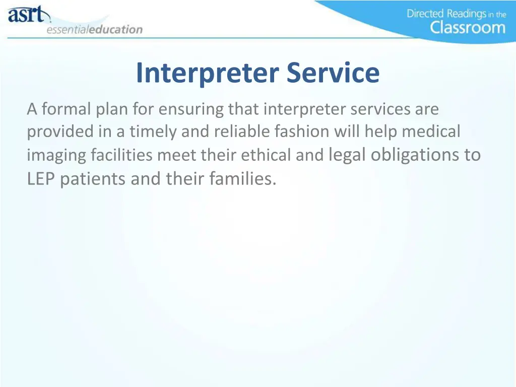 interpreter service